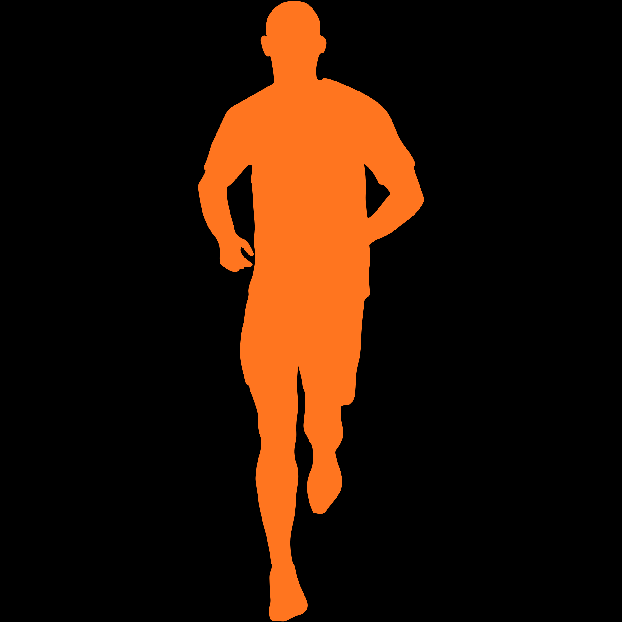 Människa som springer